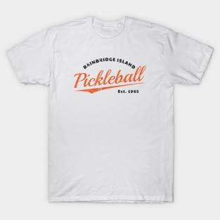 Retro Pickleball Bainbridge Island Est 1965 T-Shirt